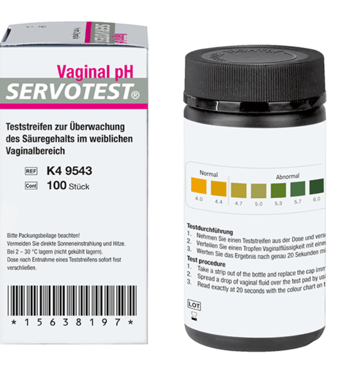 Vaginal - pH - Indikatorstreifen - Servotest